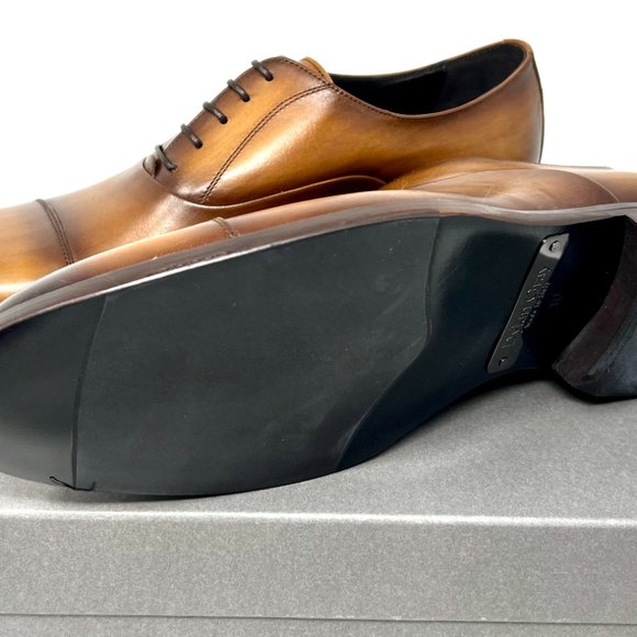 Bloomingdale's Exclusive Dylan Gray Fortuno Cognac Cap Toe Oxford Men's Shoes - Picture 4 of 7